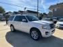 2015 White /Beige Ford Expedition Limited (1FMJU1KT5FE) with an 3.5L V6 DOHC 24V FFV engine, 6-Speed Automatic transmission, located at 1501 West 15th St., Houston, 77008, (713) 869-2925, 29.797941, -95.411789 - Photo#1